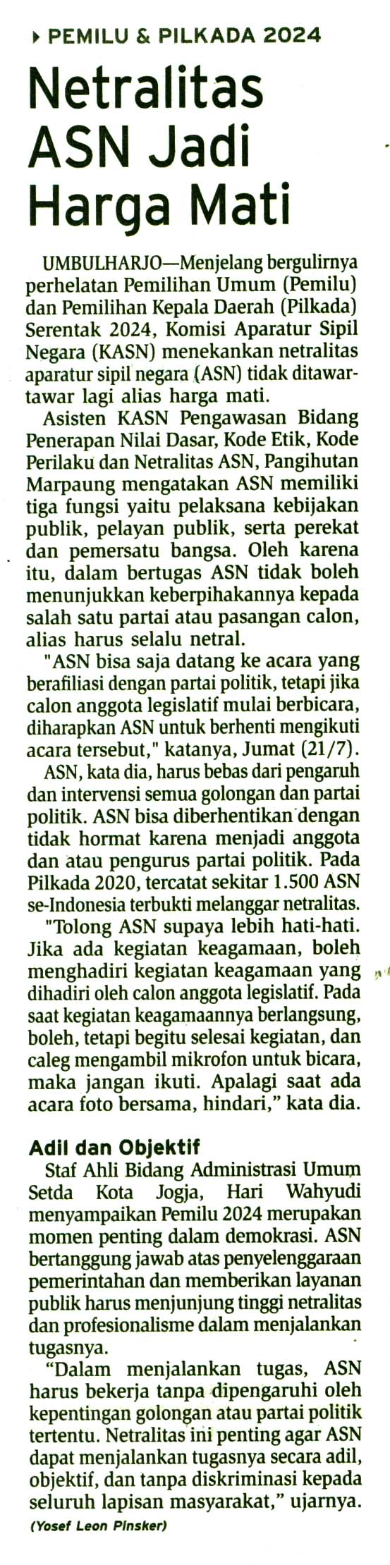 Kliping jogja terbaru