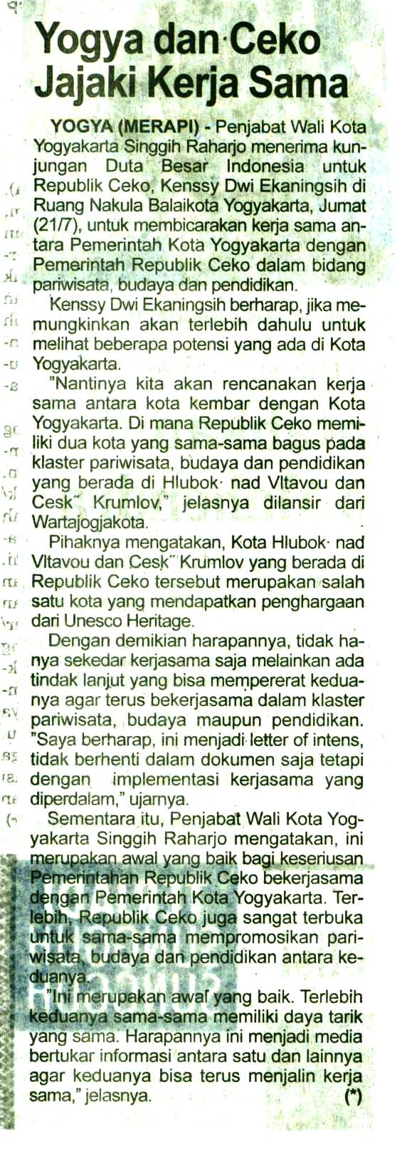 Kliping jogja terbaru