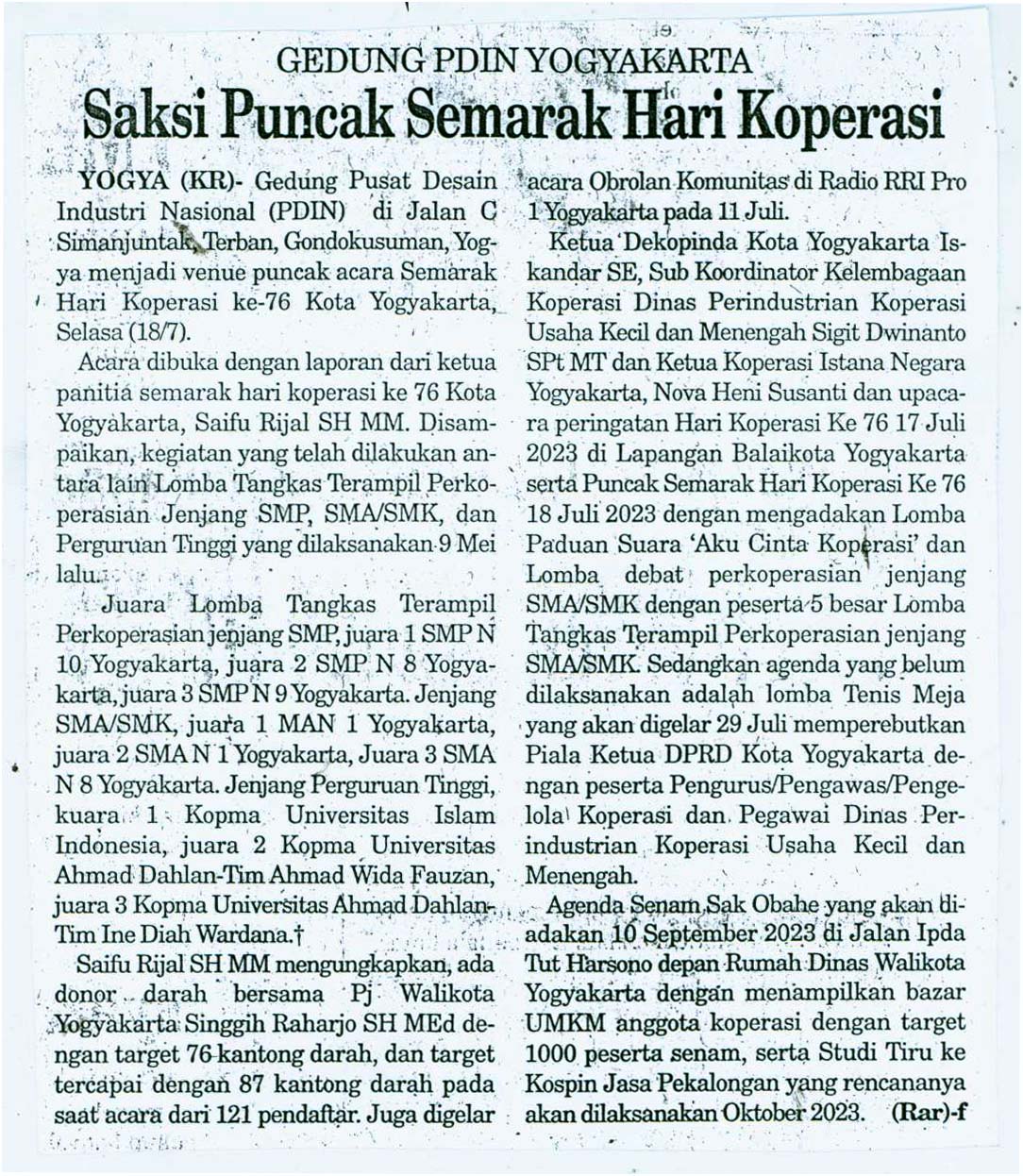 Kliping jogja terbaru