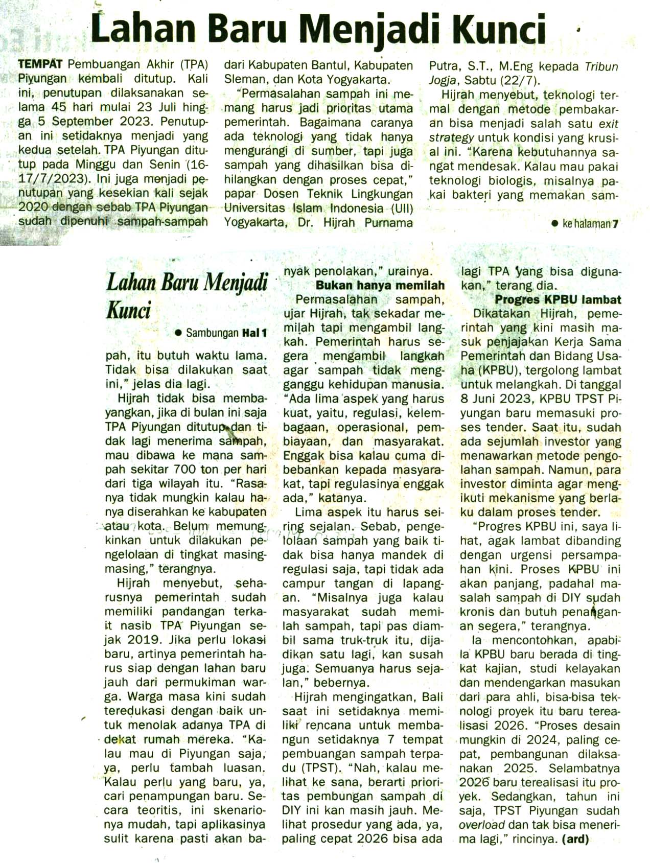 Kliping jogja terbaru