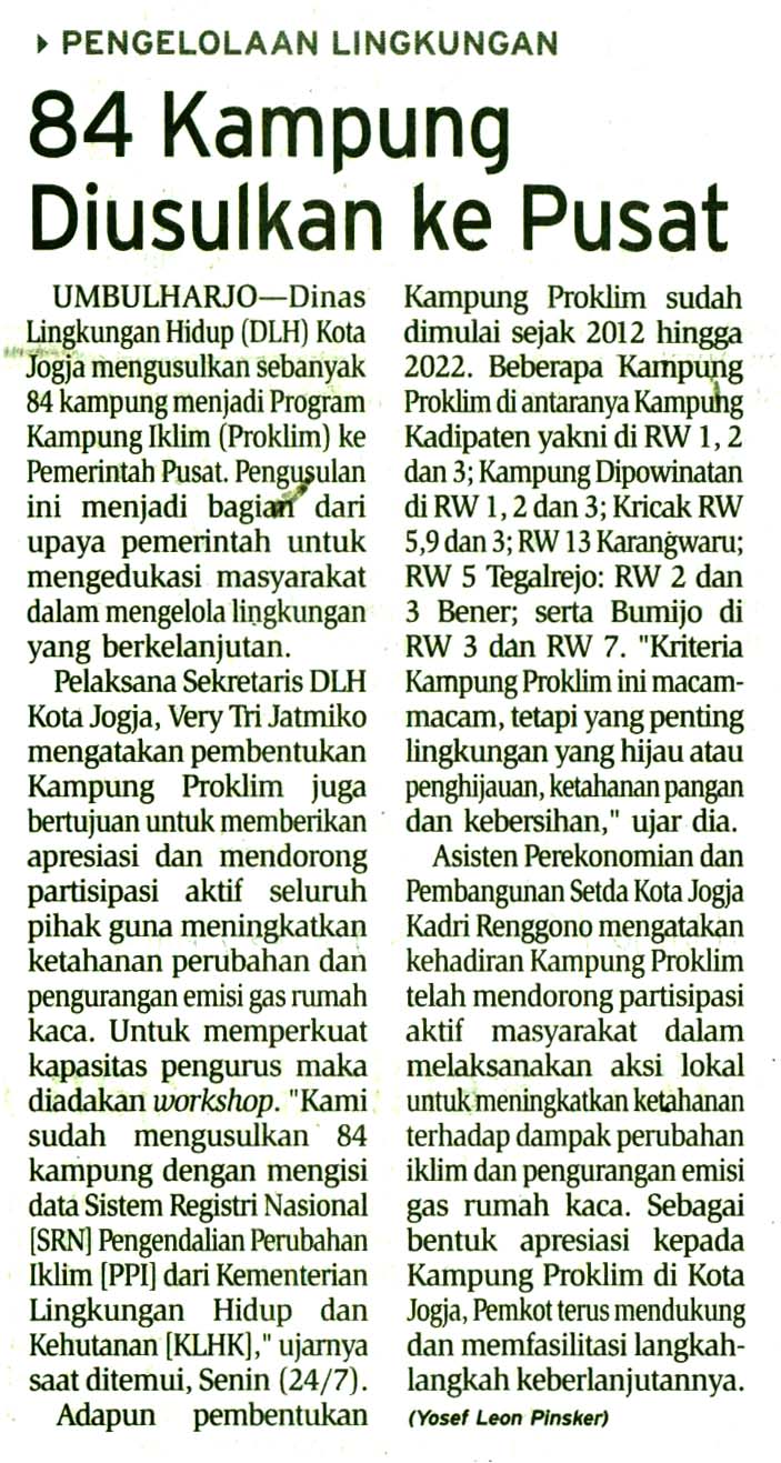 Kliping jogja terbaru