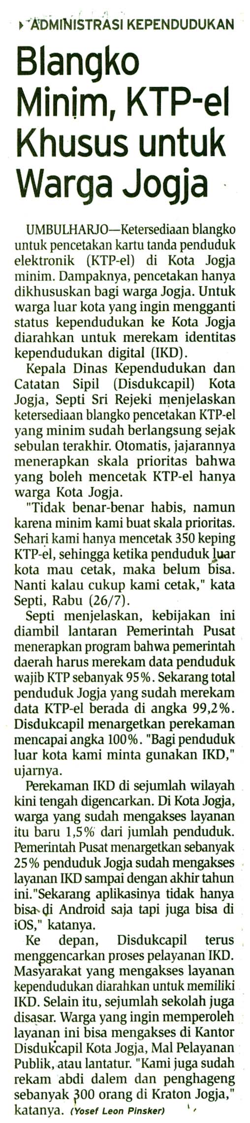 Kliping jogja terbaru