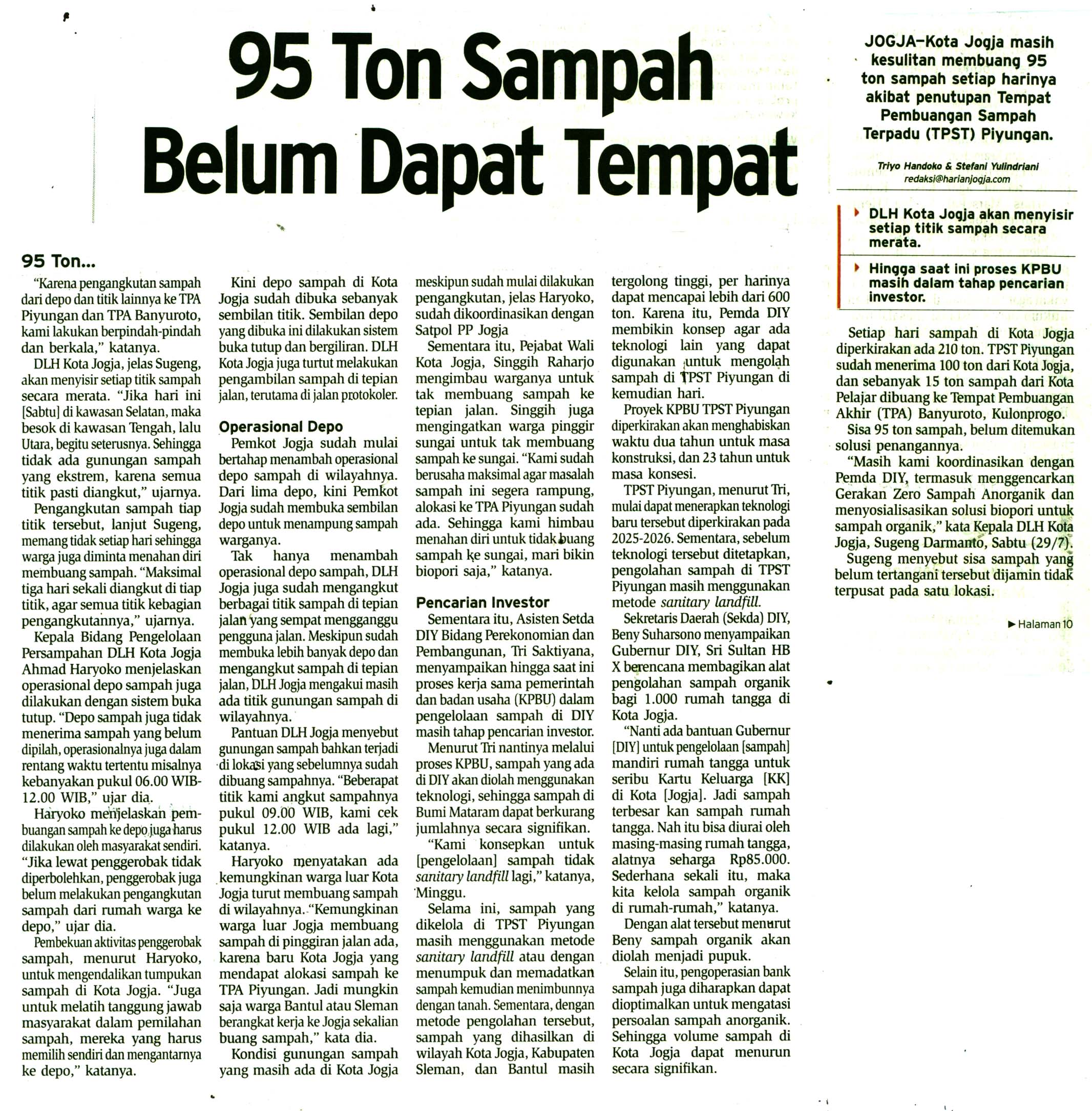 Kliping jogja terbaru