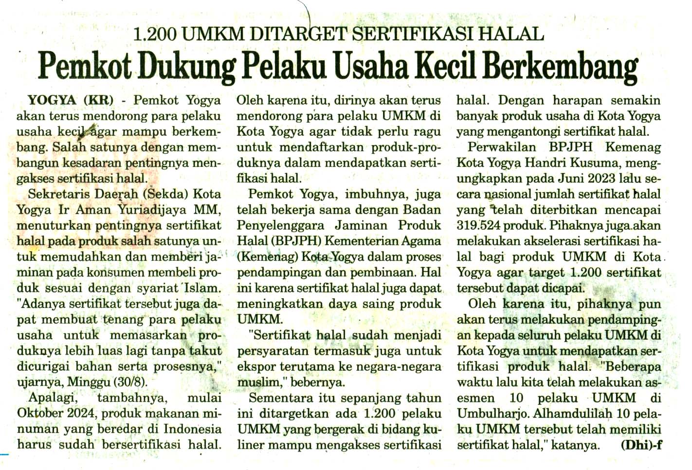 Kliping jogja terbaru