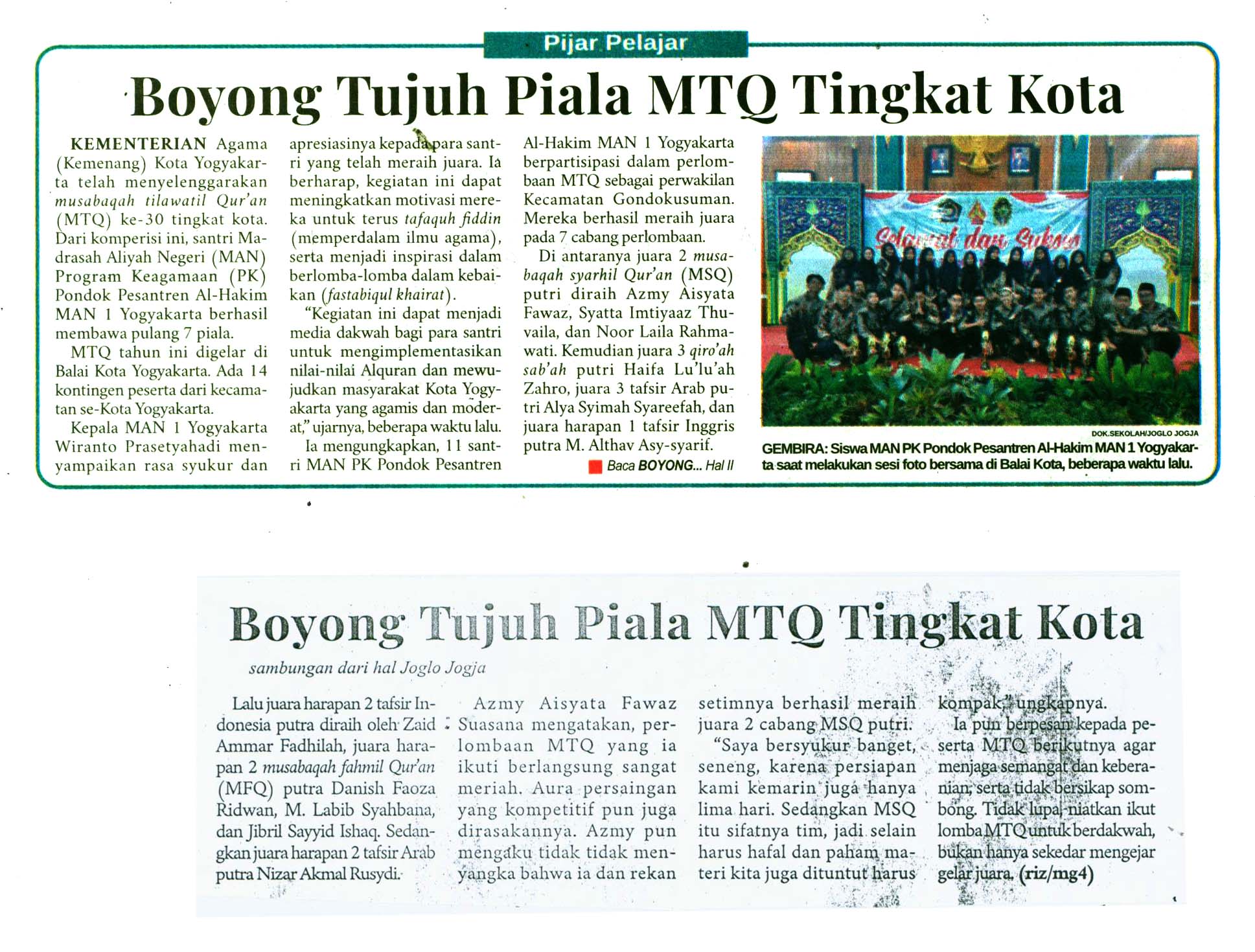 Kliping jogja terbaru