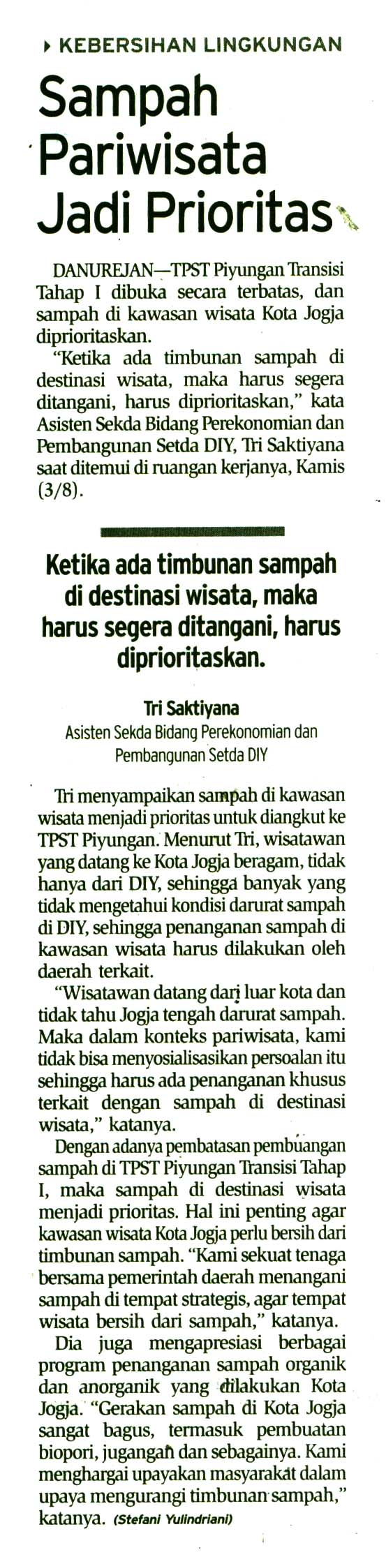 Kliping jogja terbaru