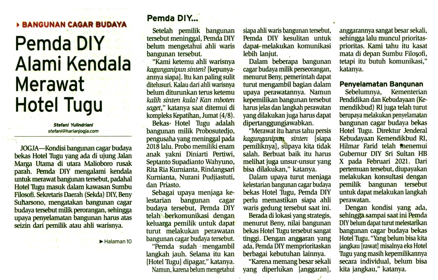Kliping jogja terbaru