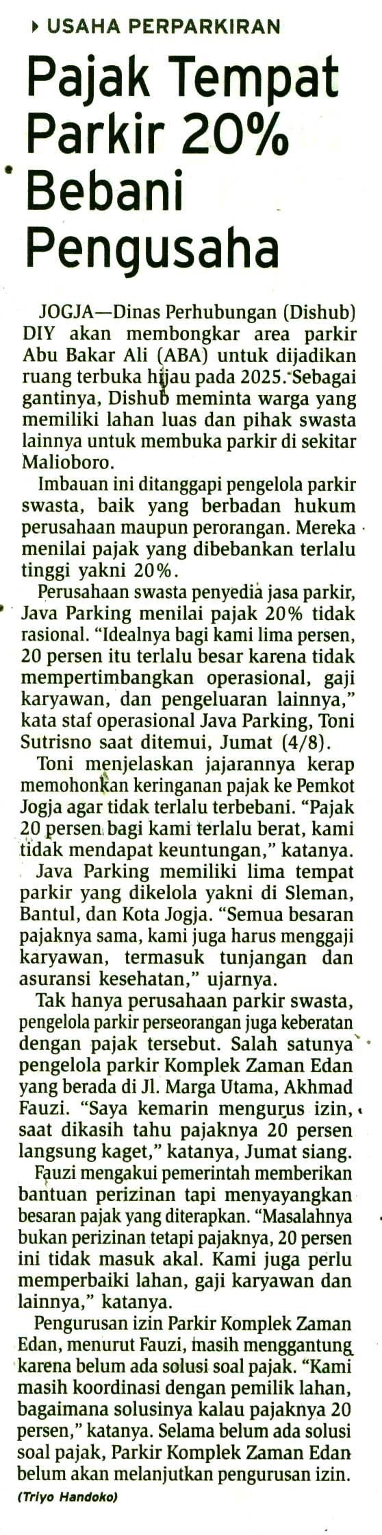 Kliping jogja terbaru
