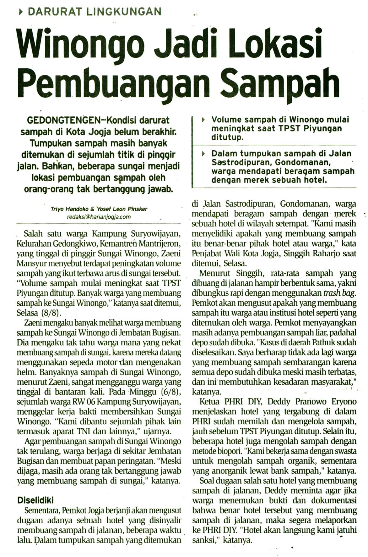 Kliping jogja terbaru