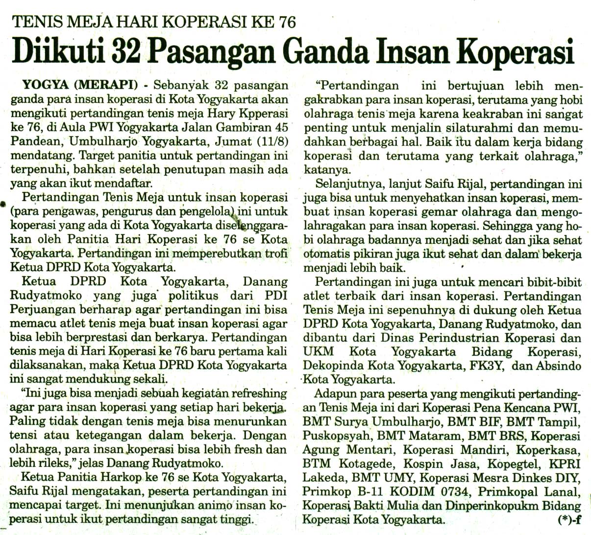 Kliping jogja terbaru