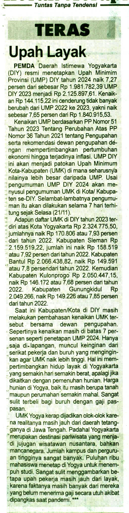 Kliping jogja terbaru