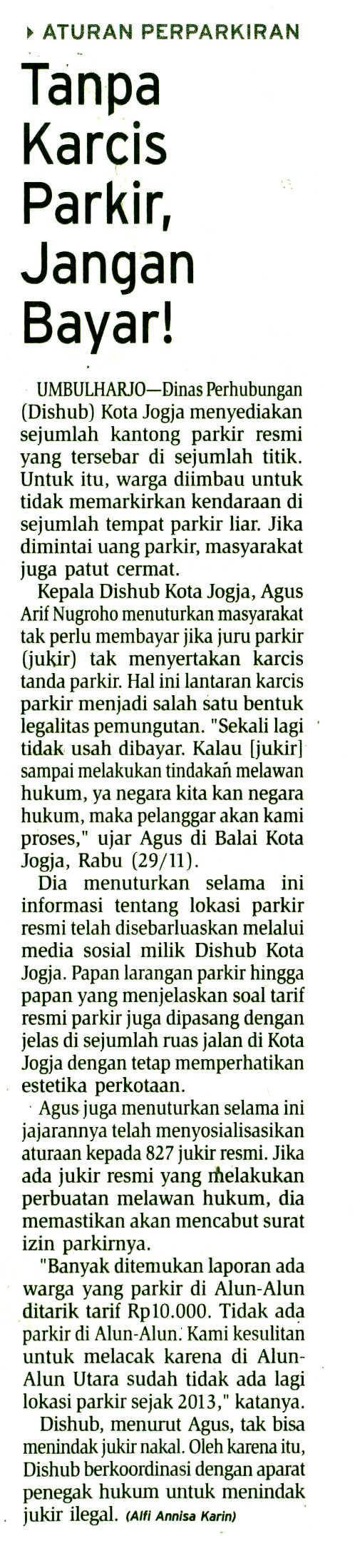 Kliping jogja terbaru