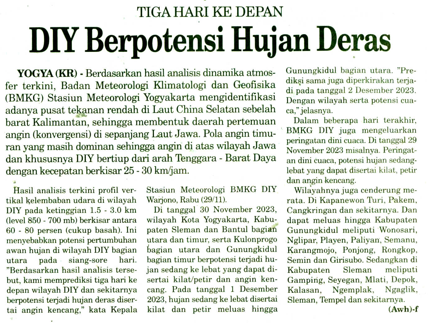 Kliping jogja terbaru
