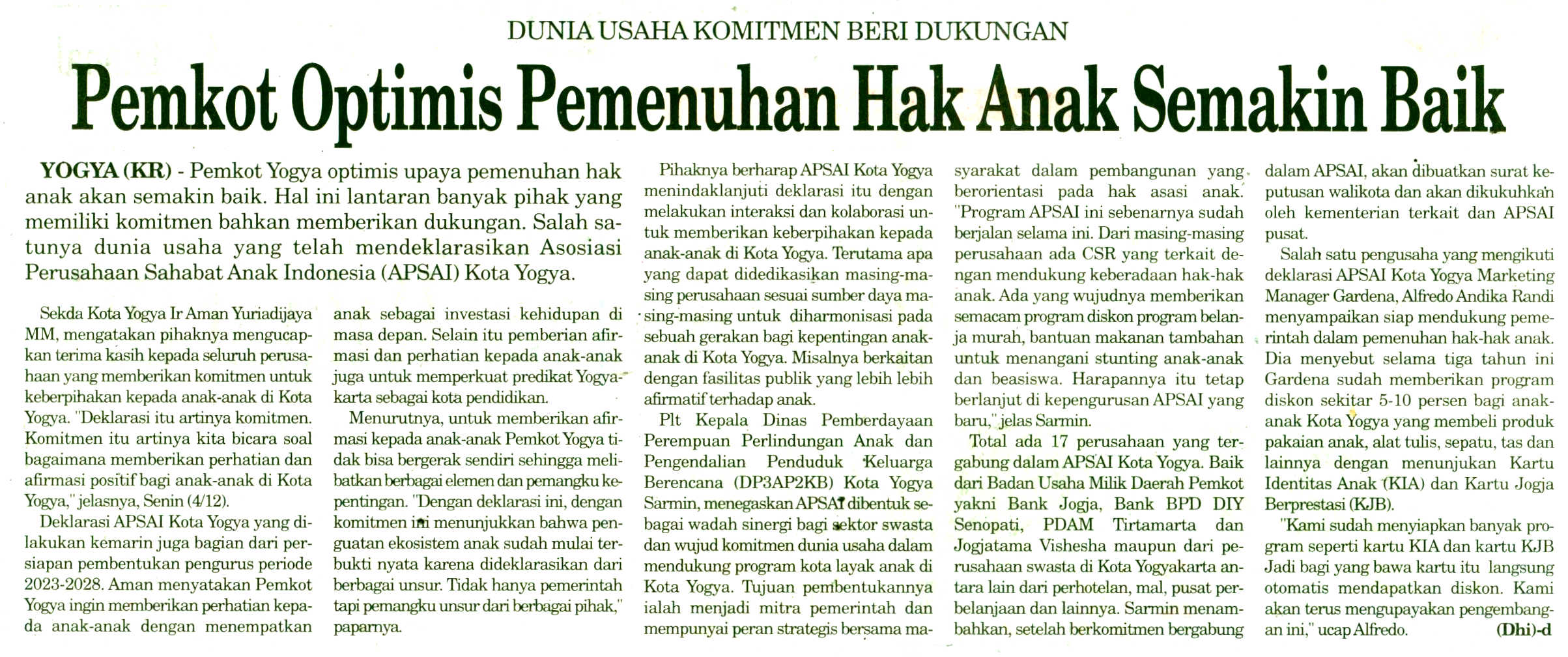 Kliping jogja terbaru