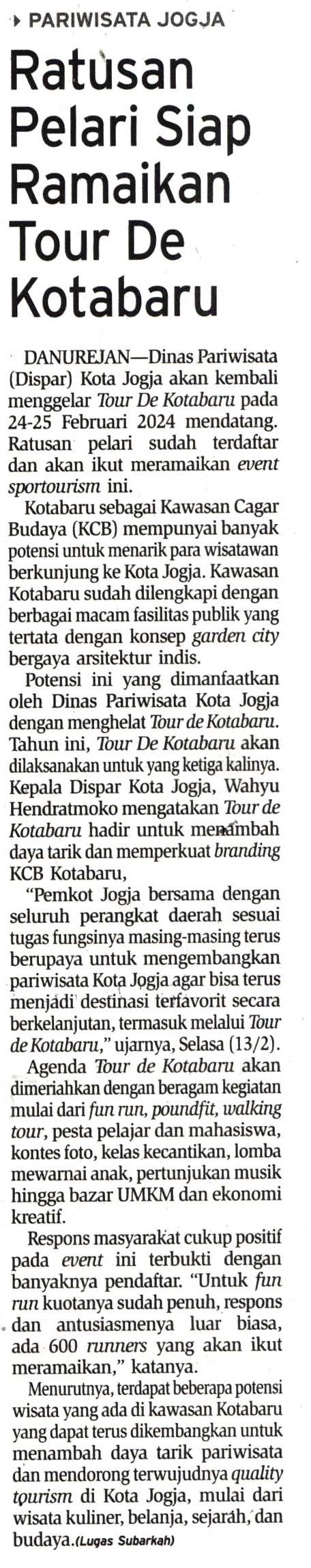 Kliping jogja terbaru