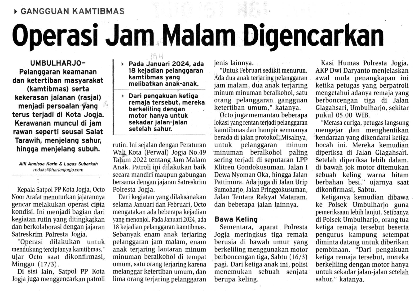 Kliping jogja terbaru