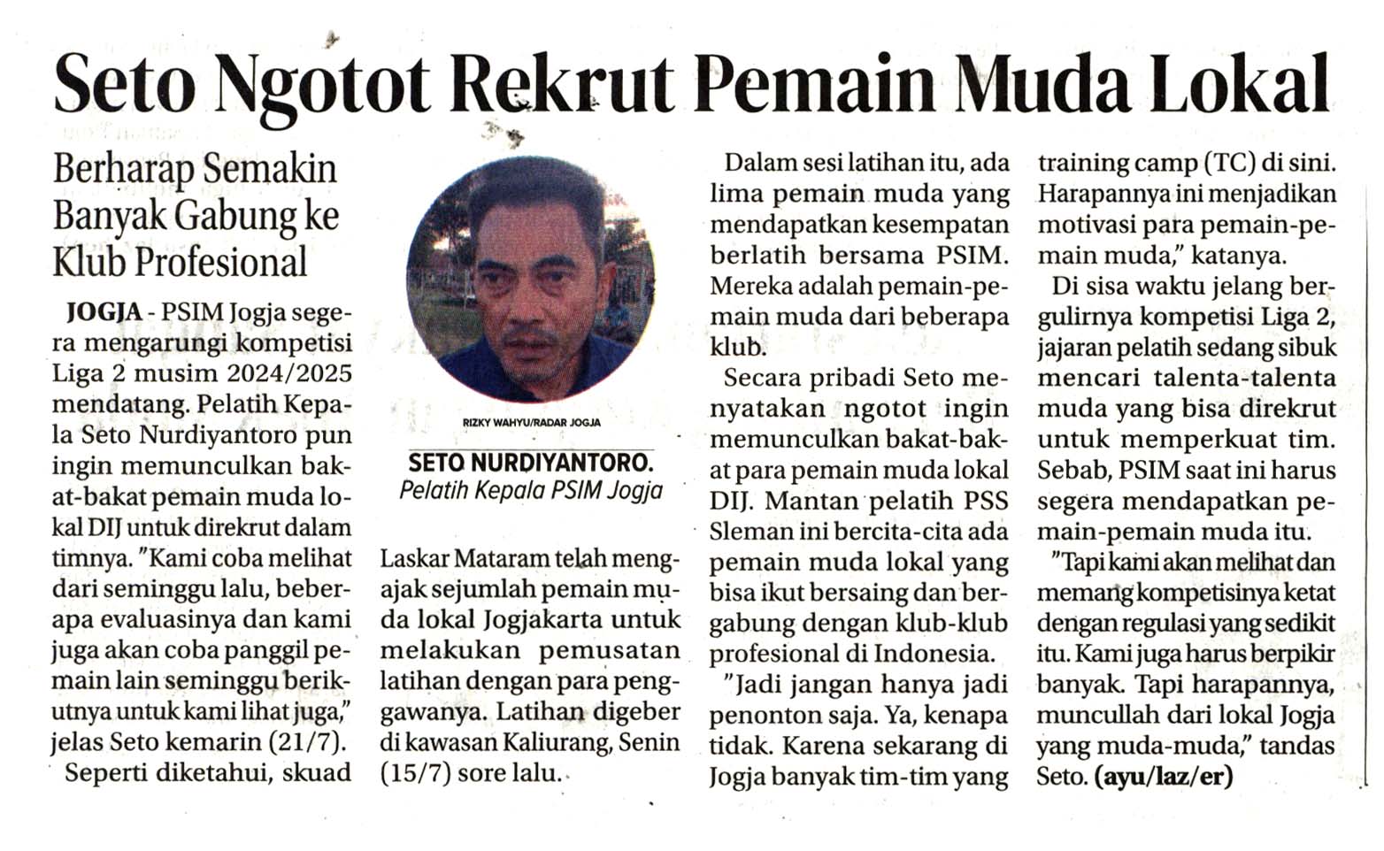 Kliping jogja terbaru