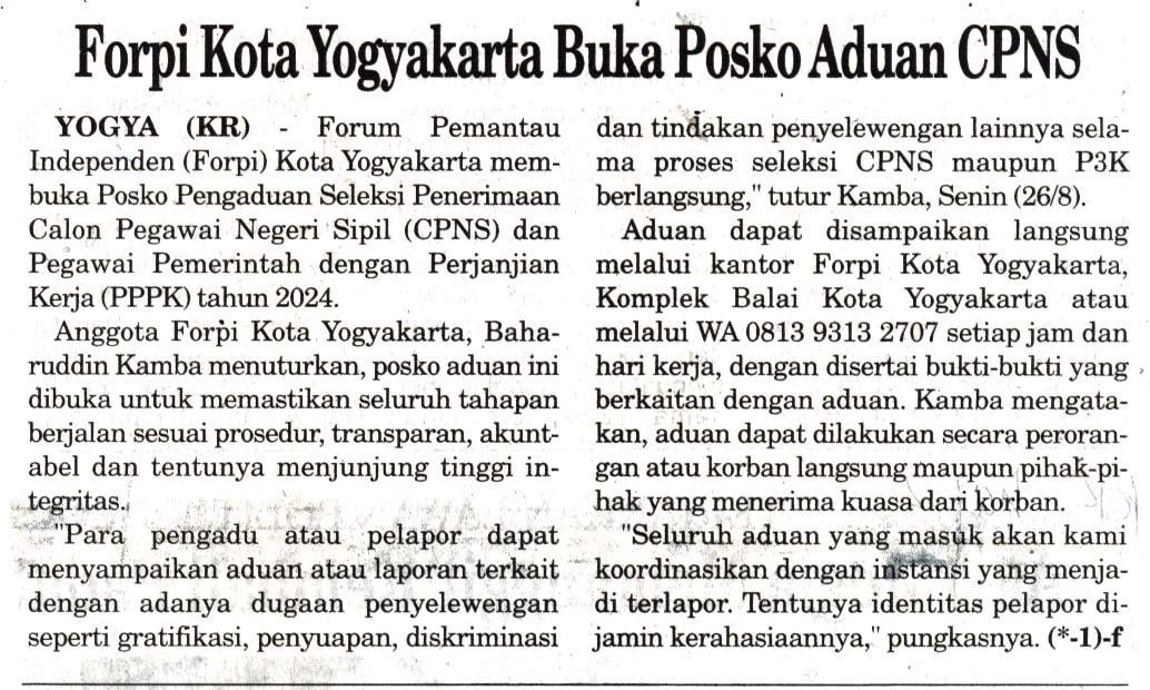 Kliping jogja terbaru