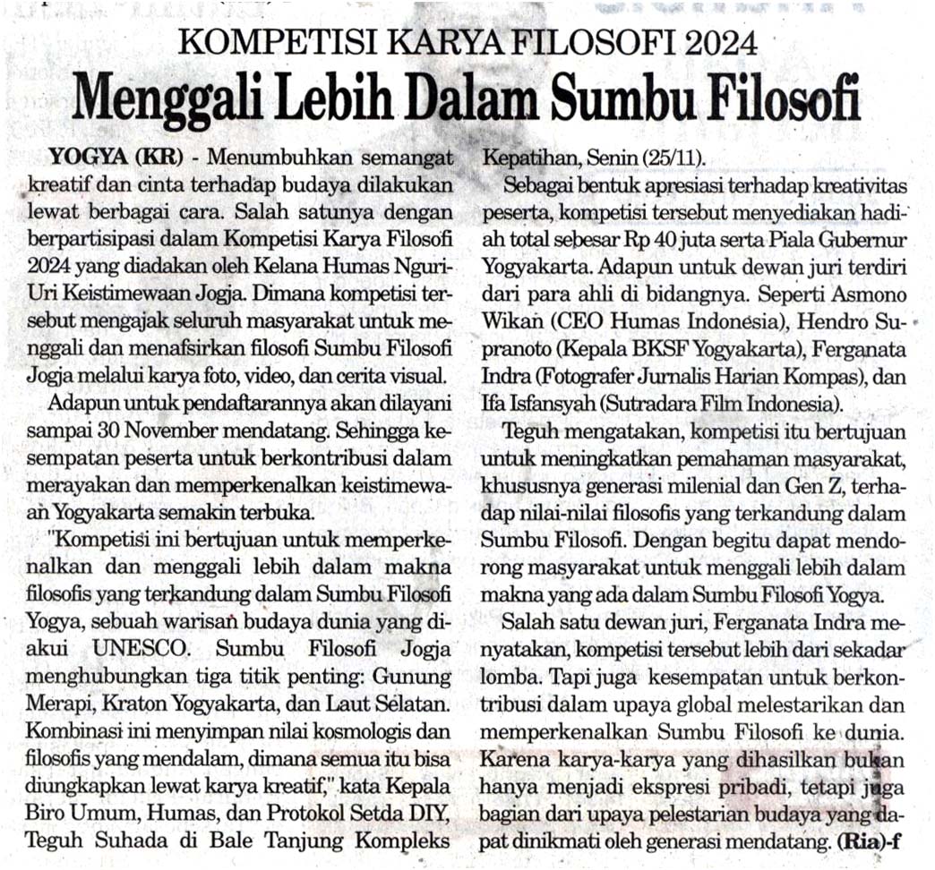 Kliping jogja terbaru