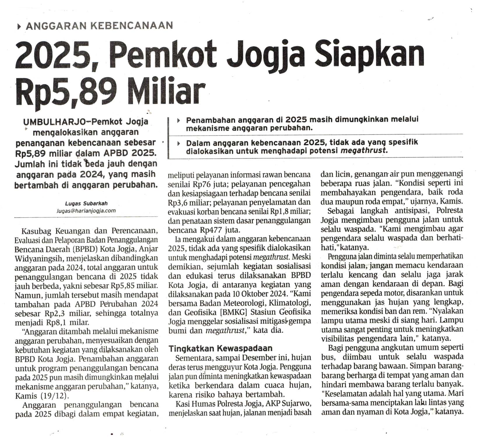 Kliping jogja terbaru