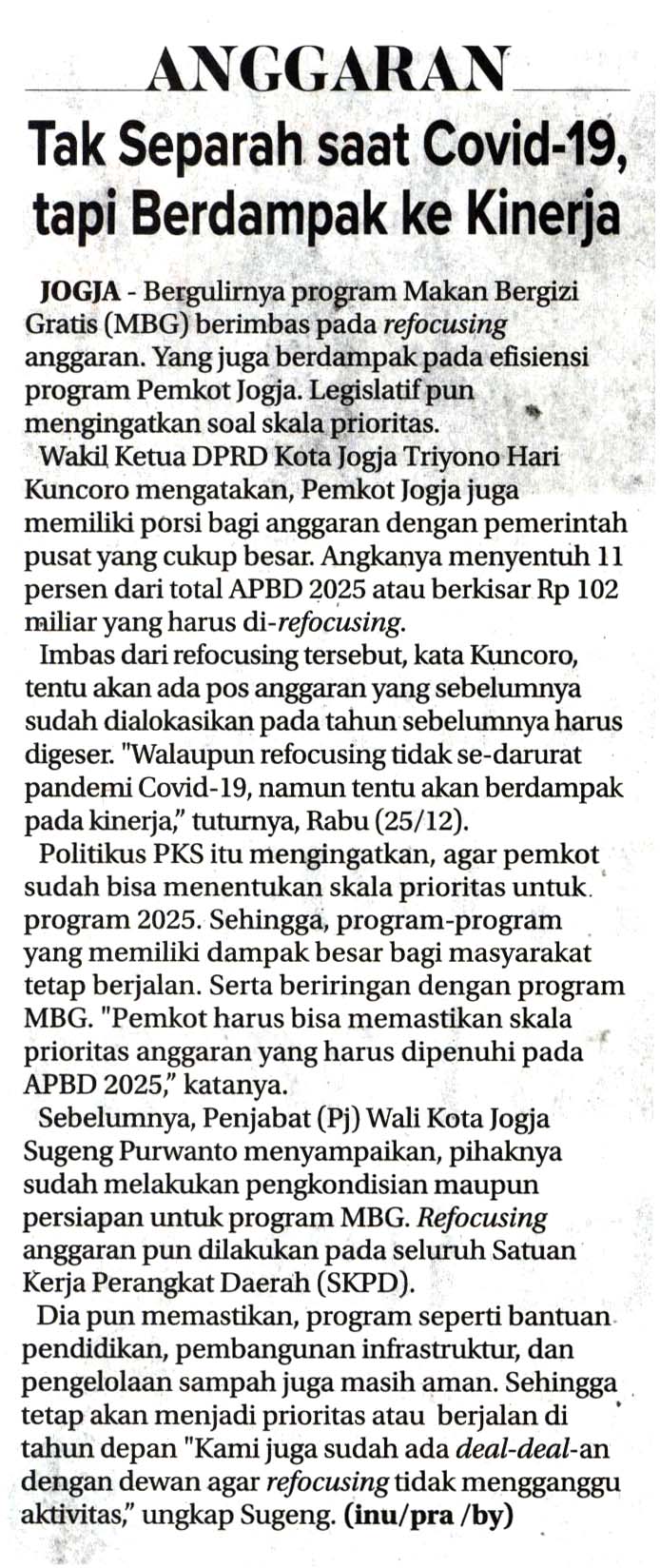 Kliping jogja terbaru