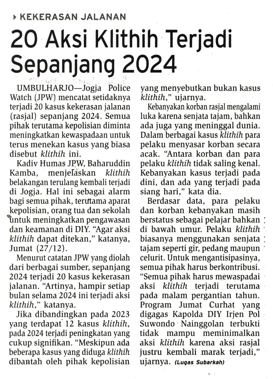 Kliping jogja terbaru