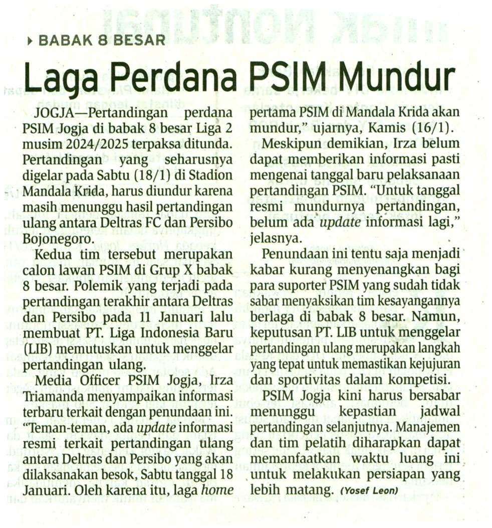 Kliping jogja terbaru