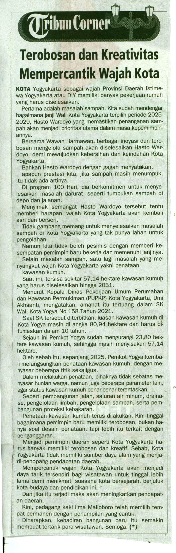 Kliping jogja terbaru
