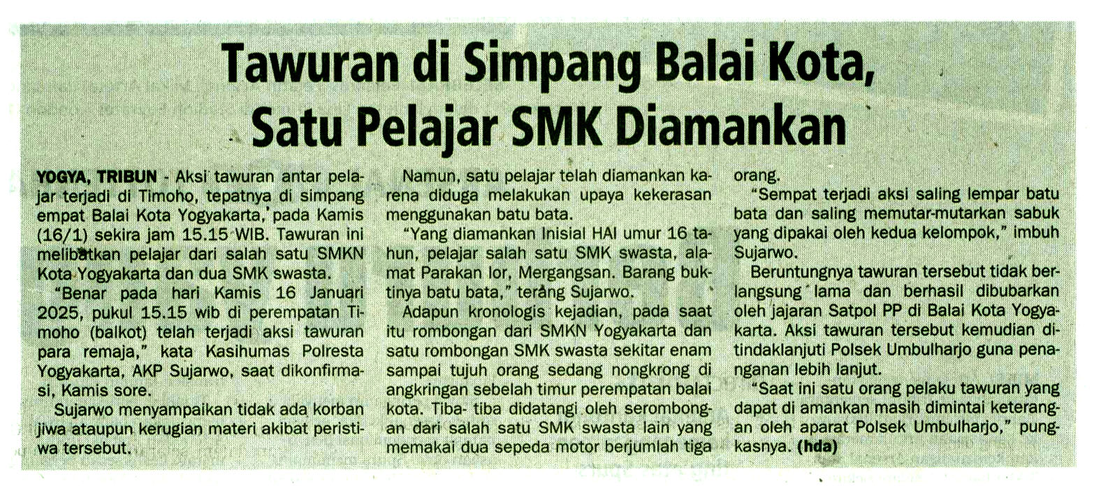 Kliping jogja terbaru