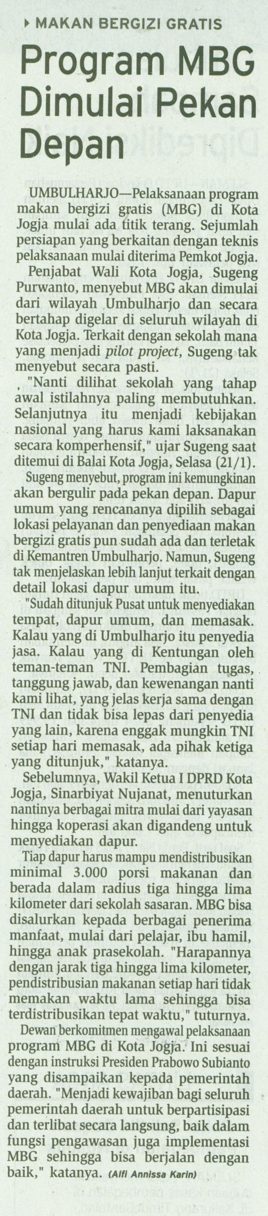 Kliping jogja terbaru