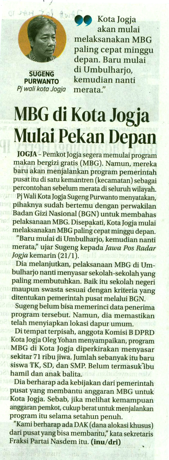 Kliping jogja terbaru