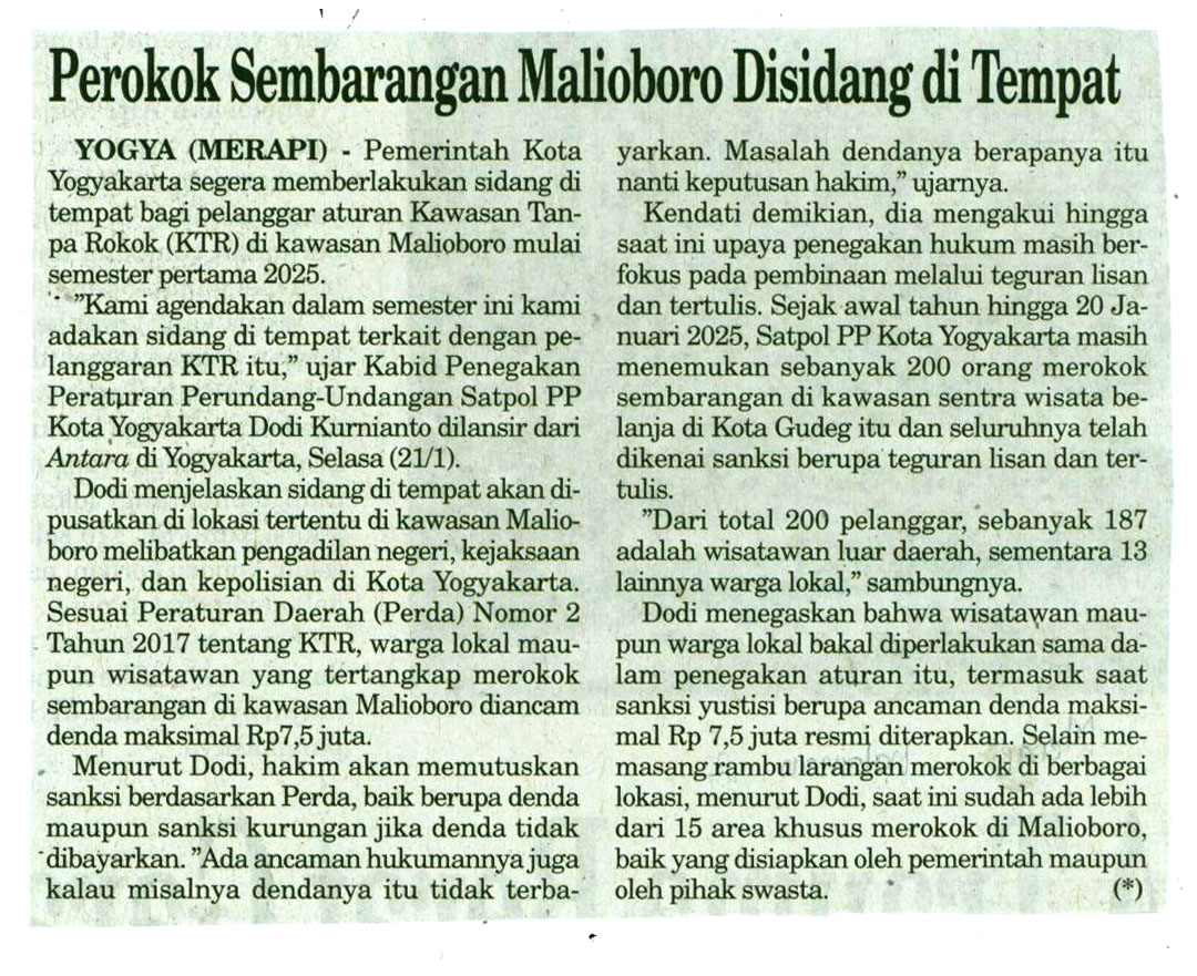 Kliping jogja terbaru