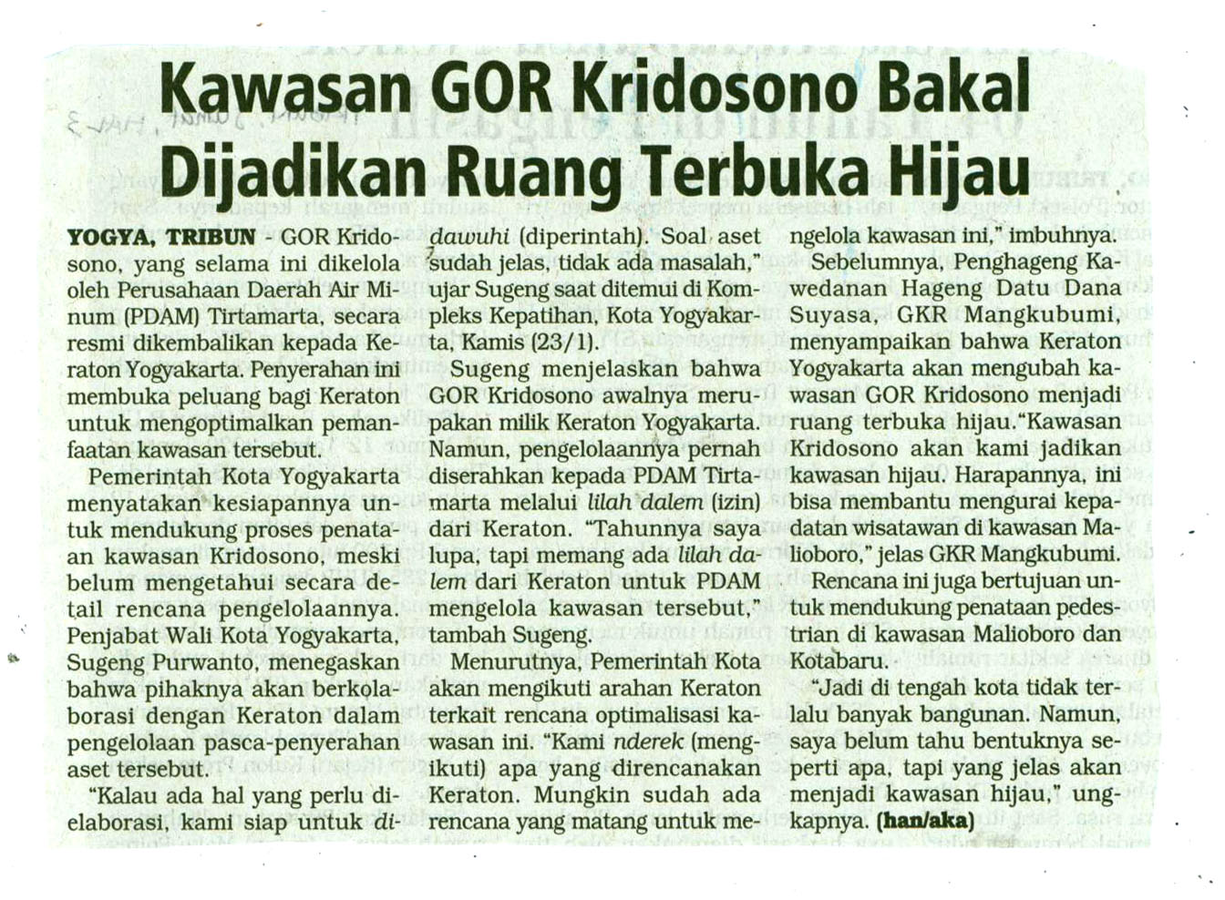 Kliping jogja terbaru