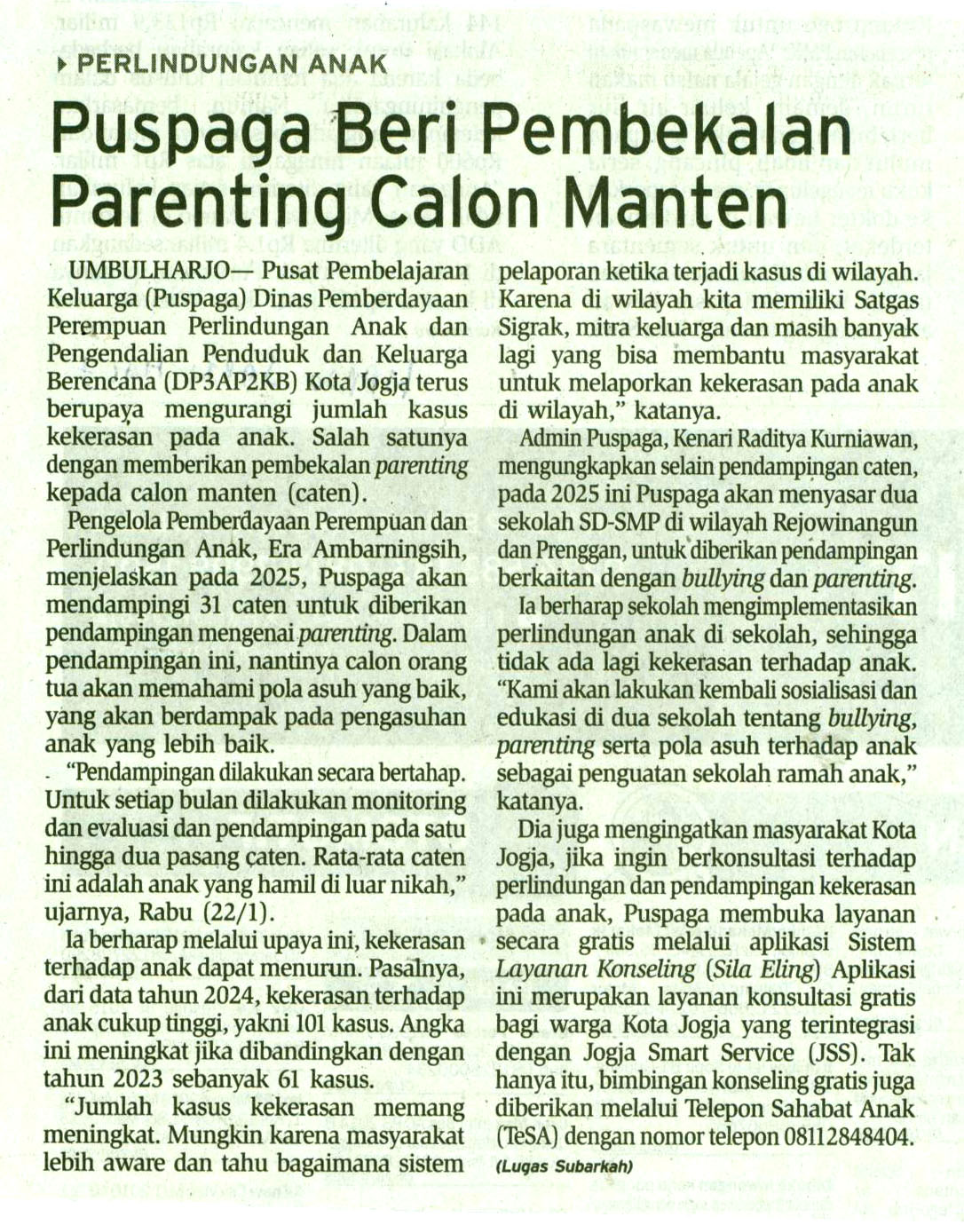 Kliping jogja terbaru
