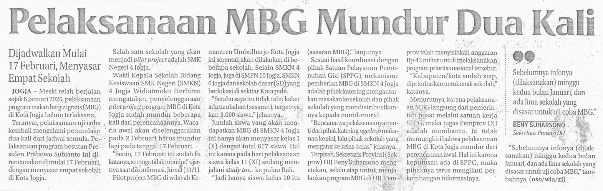 Kliping jogja terbaru