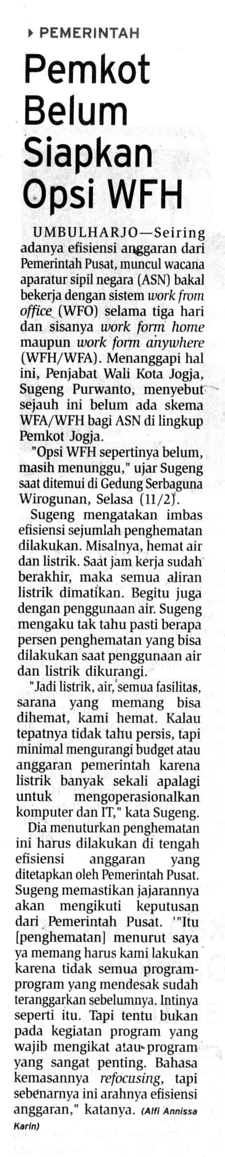 Kliping jogja terbaru
