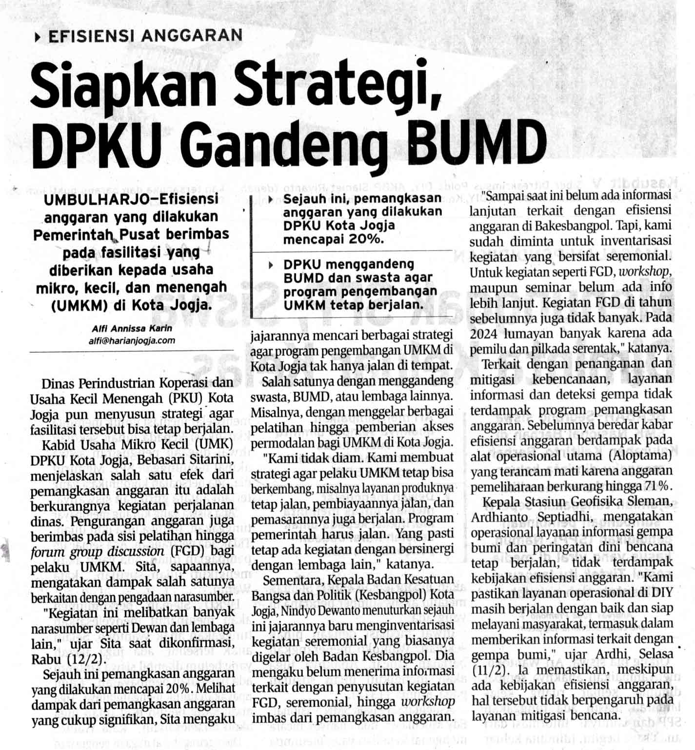 Kliping jogja terbaru