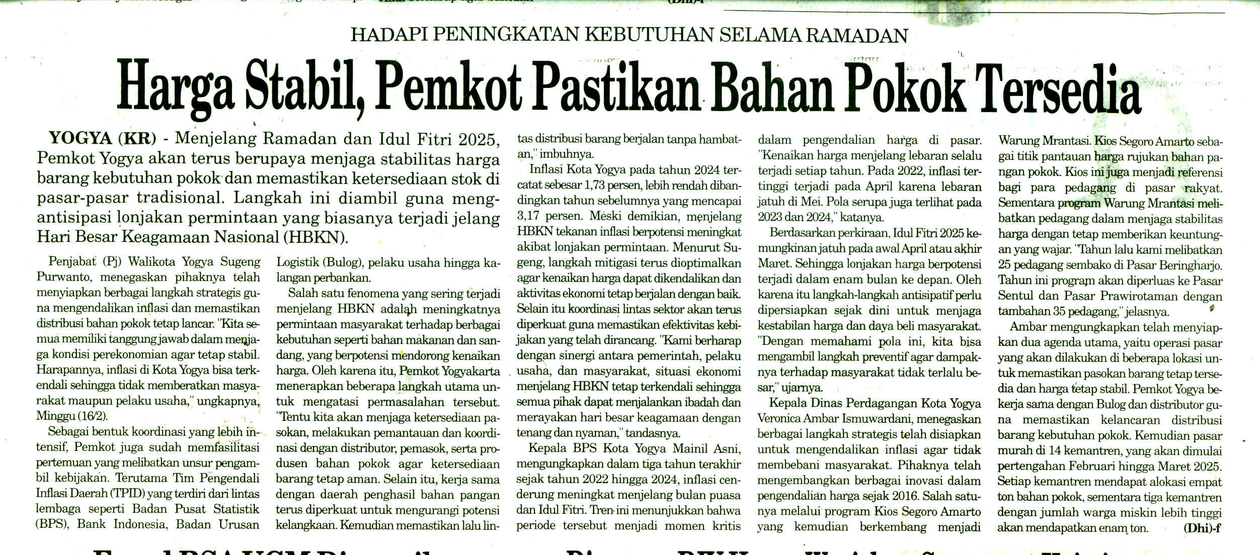 Kliping jogja terbaru