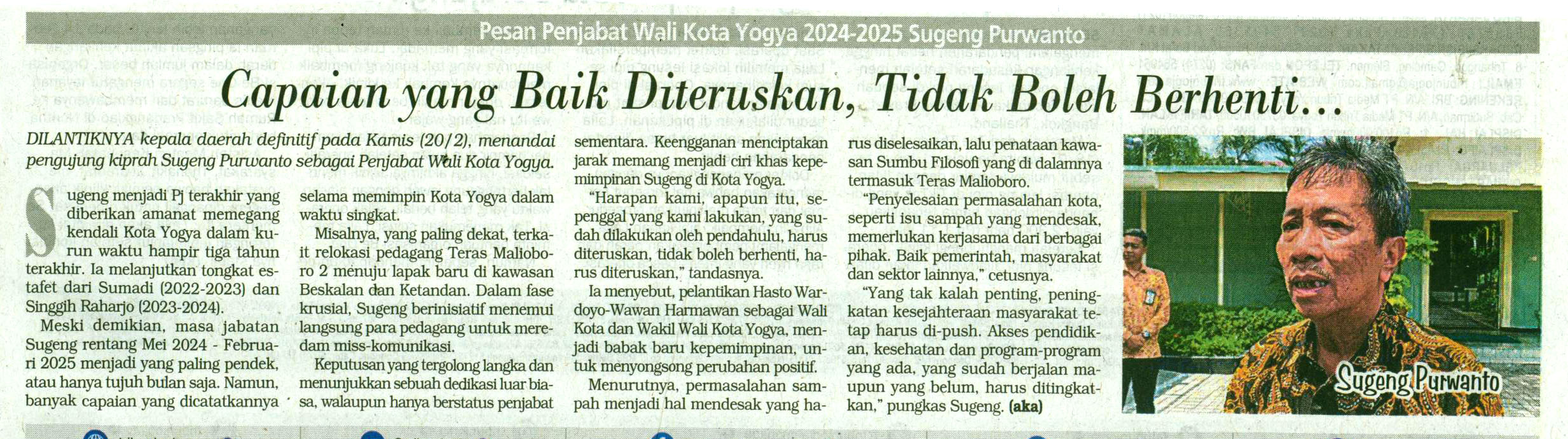 Kliping jogja terbaru