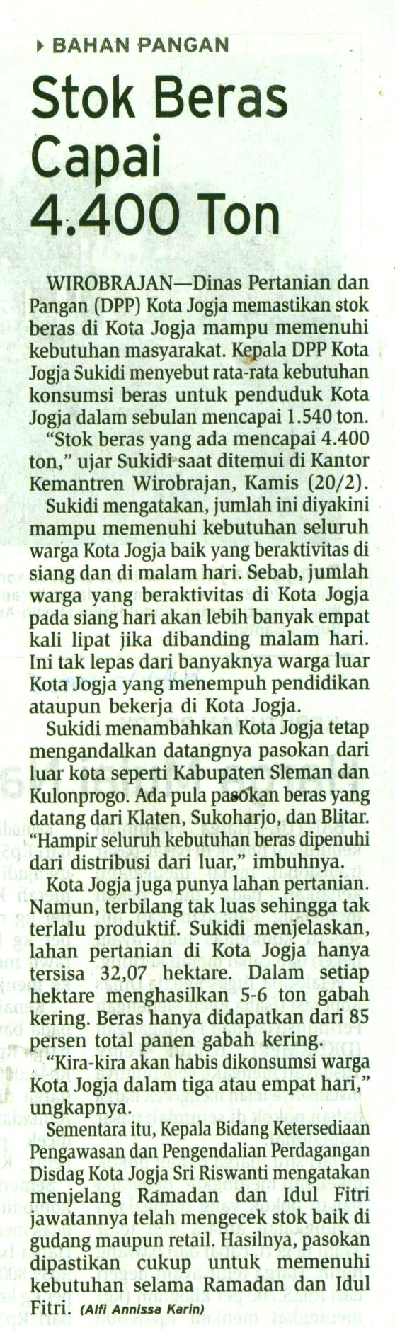 Kliping jogja terbaru