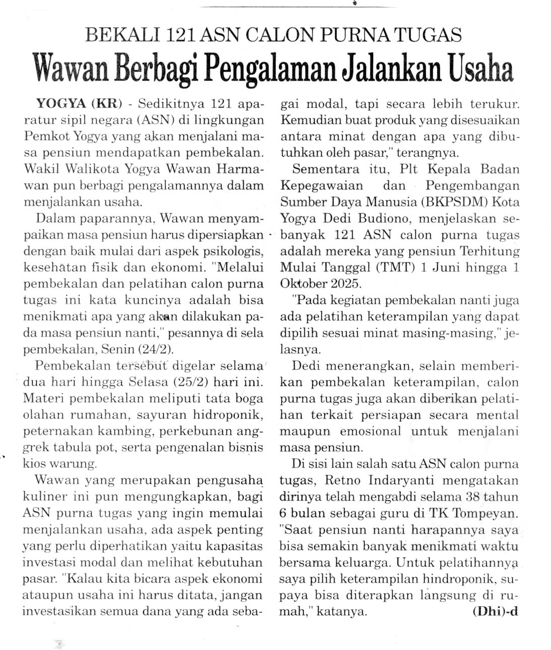 Kliping jogja terbaru