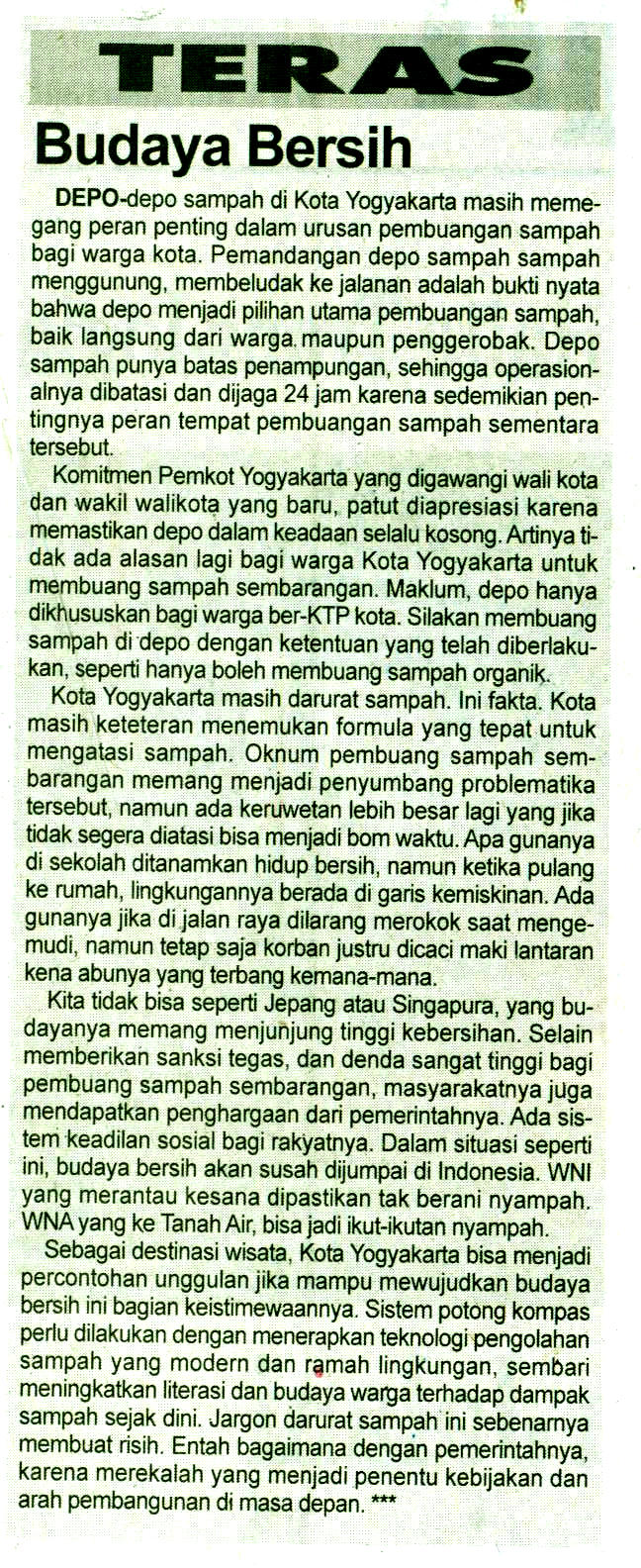 Kliping jogja terbaru