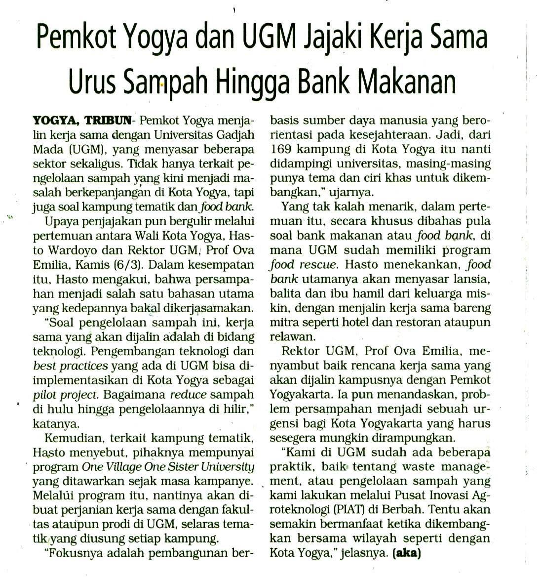 Kliping jogja terbaru