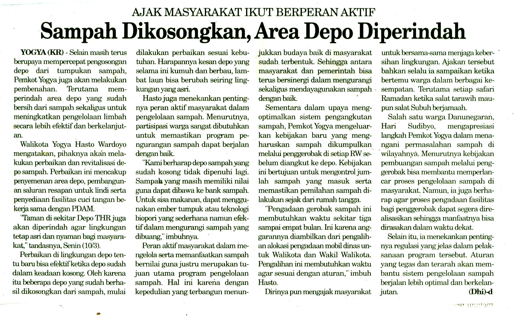 Kliping jogja terbaru