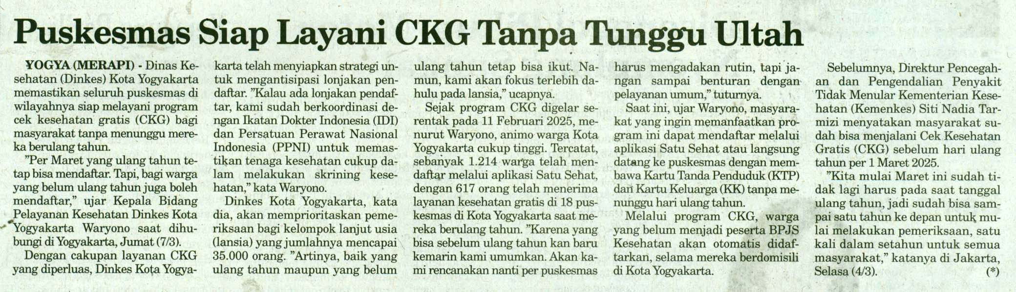 Kliping jogja terbaru