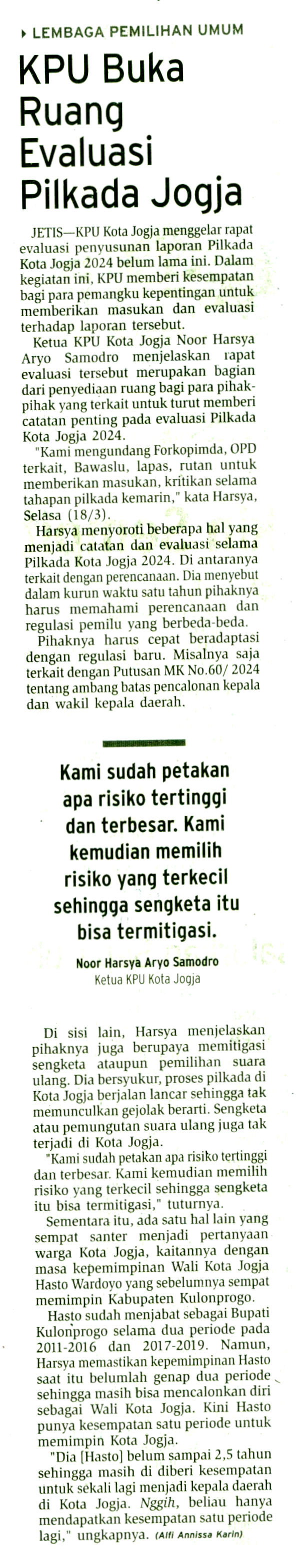 Kliping jogja terbaru