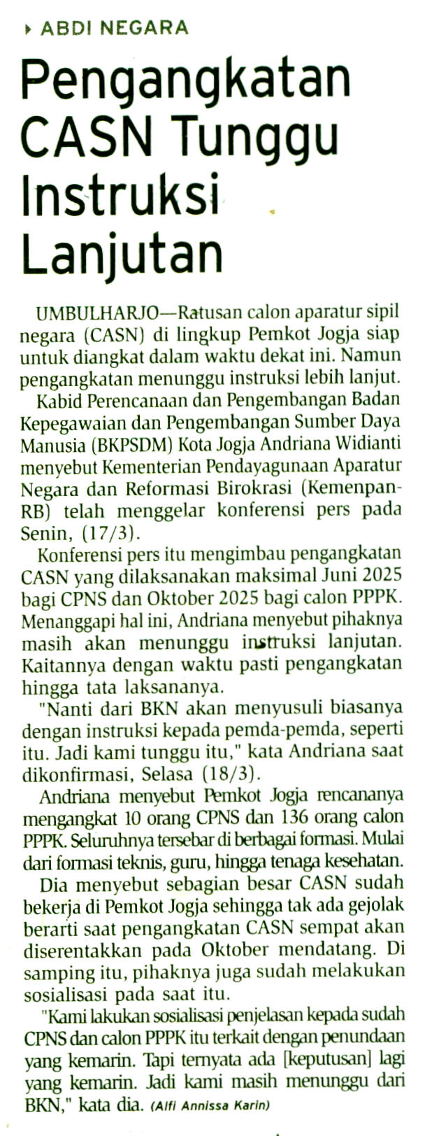 Kliping jogja terbaru