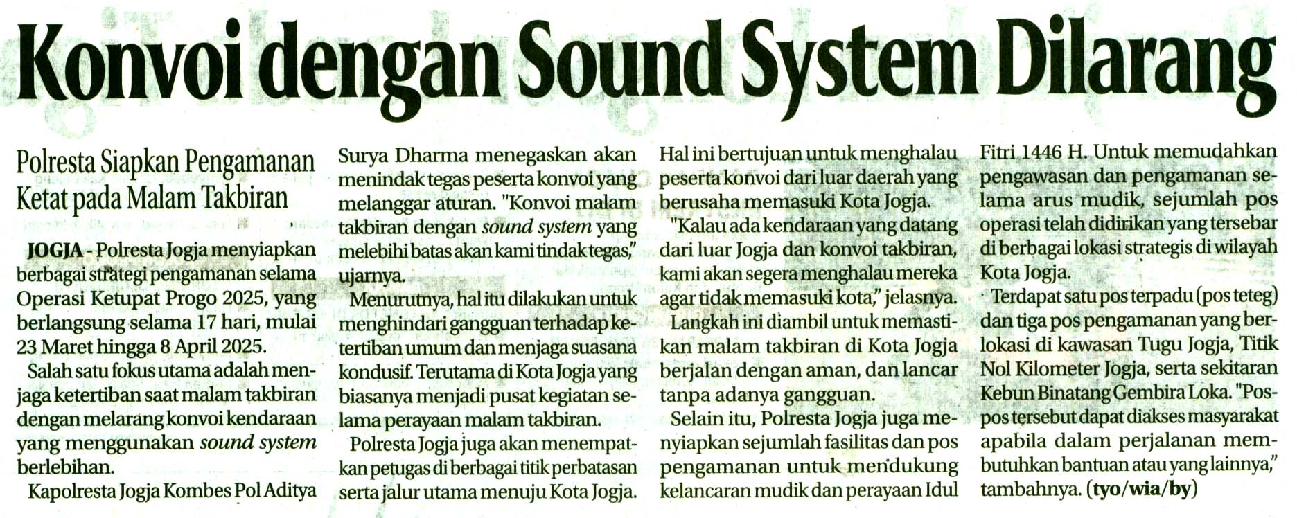Kliping jogja terbaru