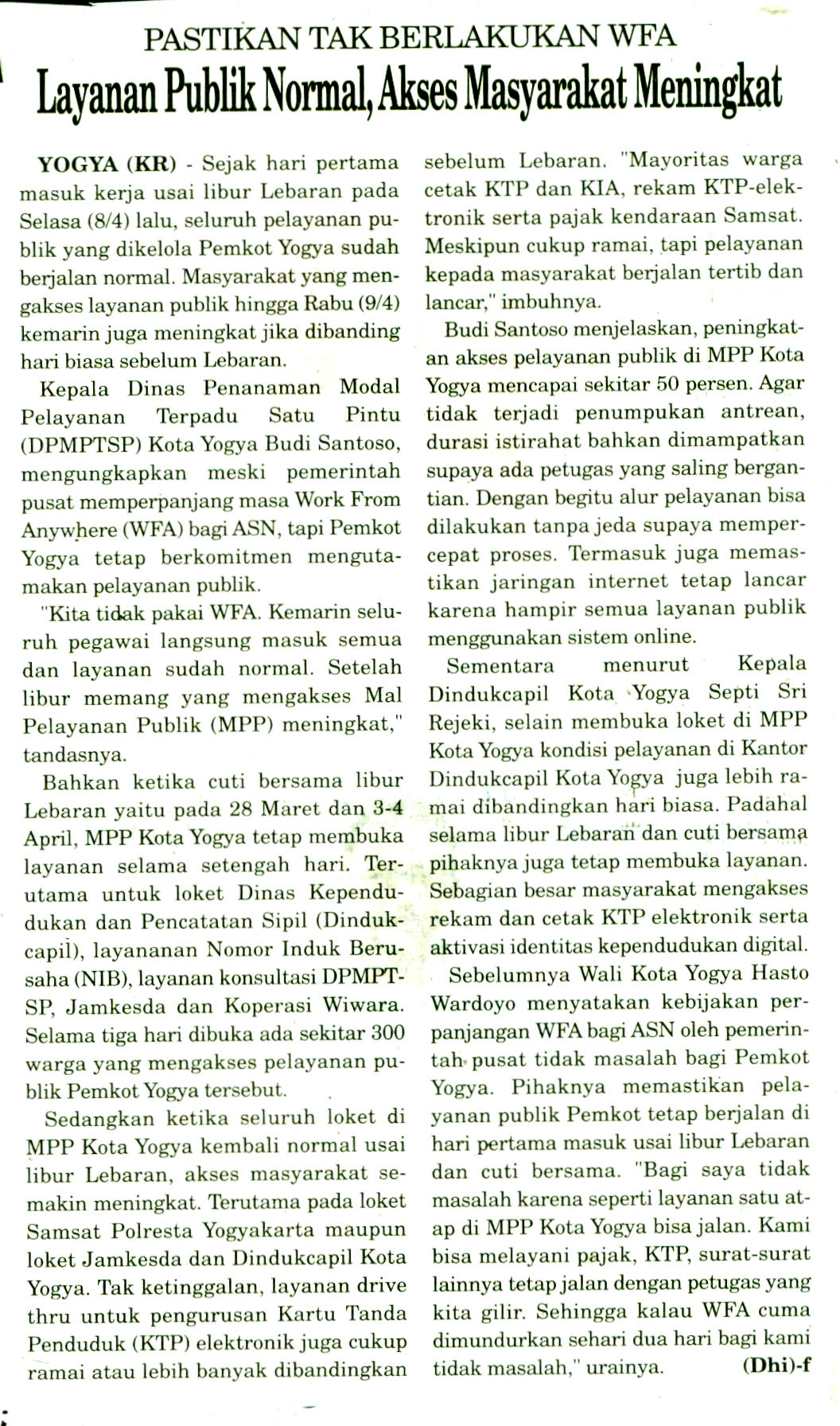 Kliping jogja terbaru