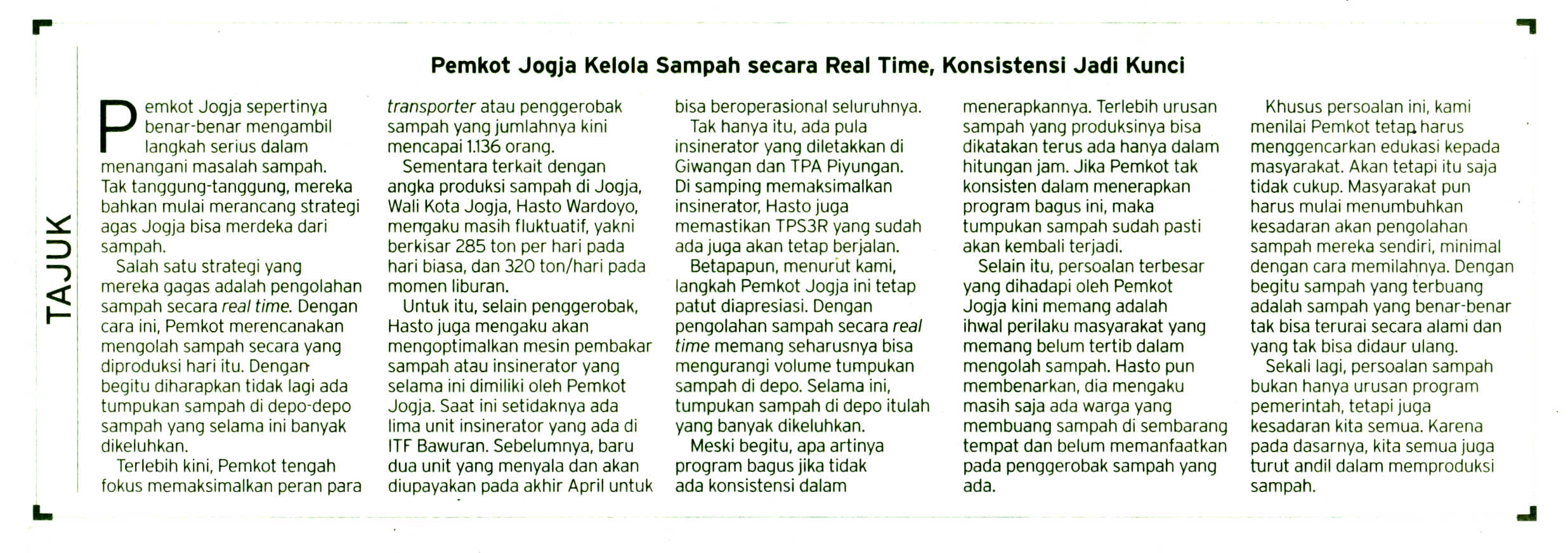 Kliping jogja terbaru